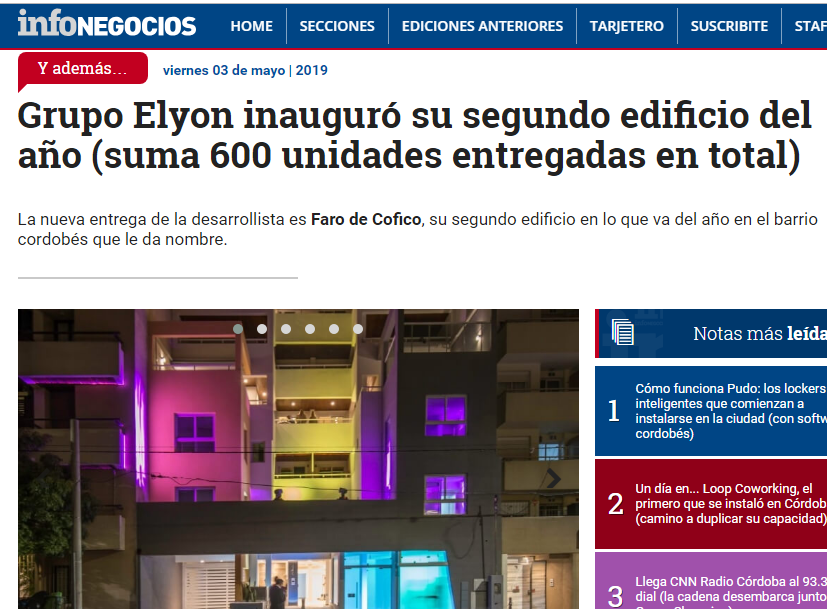 Grupo Elyon Inauguró Su Segundo Edificio Del Año Suma 600